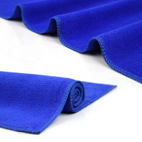 Vente en gros de chiffons de nettoyage en microfibre de fabrication chinoise, serviette d'entretien de voiture ultra absorbante avec logo découpé au laser
