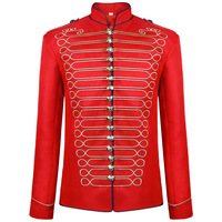 2023 médiéval hommes veste Steampunk Hussar fanfare batteur défilé veste manteau Cosplay Costume