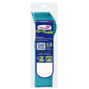 ENSEMBLE DE 15 CUILLÈRES COMPACTES EN PLASTIQUE TURQUOISE - Product Image 1