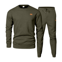 Costume de sport et de loisirs pour hommes européens et américains Pull jacquard à col rond Deux pièces LOGO personnalisé