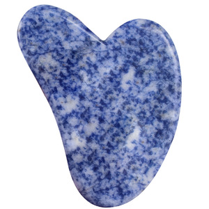 Plaque de jade guasha en jaspe à points bleus, outils chinois multifonctions, ancienne pièce, meilleure vente <span class=keywords><strong>2021</strong></span> - Product Image 6