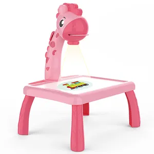 Table de dessin avec blocs de construction, projecteur led pour enfants, jeux artistiques, livraison gratuite