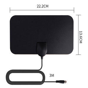 <span class=keywords><strong>Antenne</strong></span> <span class=keywords><strong>TV</strong></span> numérique 4K 150 Miles Booster DVB-T <span class=keywords><strong>Antenne</strong></span> HD plate intérieure active 28DBi à gain élevé pour boîtier <span class=keywords><strong>TV</strong></span> VHF UHF Réglage plat - Product Image 3