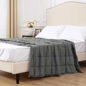 Couverture lestée sensorielle de haute qualité en coton biologique 100% tricoté pour enfants, utilisable en voyage, pour soulager l'anxiété - Product Image 2