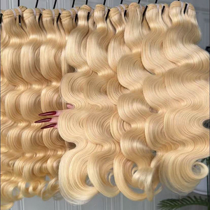 Lots de Cheveux Humains Vierge Blonds Ondulés 613 de 30 à 40 Pouces, Double Trame, Vente en Gros - Product Image 3