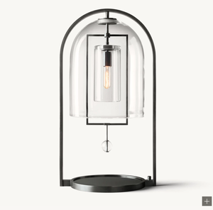 مصباح طاولة زجاجي فاخر قابل للتخصيص، إضاءة عصرية للغرف وغرف الطعام، ثريا شياراتا - Product Image 2