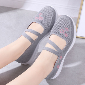 Chaussures pour femmes, nouveau style, tissage volant, semelle intermédiaire en EVA, antidérapantes, séchage rapide, semelle souple, ajourées, respirantes, design décontracté, automne printemps - Product Image 4