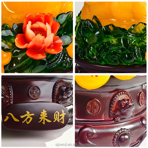 Estatua Tradicional China de Rana del Dinero de Resina, Sapo de Tres Patas de la Suerte para la Riqueza y la Prosperidad, Decoración Feng Shui - Product Image 5