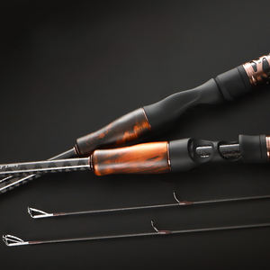 <span class=keywords><strong>Canne</strong></span> à pêche en carbone croisé pour eau douce et eau salée, 2 sections, 1,8 m, 1,98 m, 2,1 m, 2,4 m, 2,7 m, spinning et casting, pour la pêche au bar, à la perche et au morue - Product Image 2