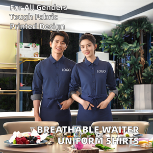 <span class=keywords><strong>Camicie</strong></span> uniformi da <span class=keywords><strong>cameriere</strong></span> dell'hotel a maniche lunghe nuovo stile tessuto in saia traspirante <span class=keywords><strong>per</strong></span> ristoranti e alberghi - Product Image 3