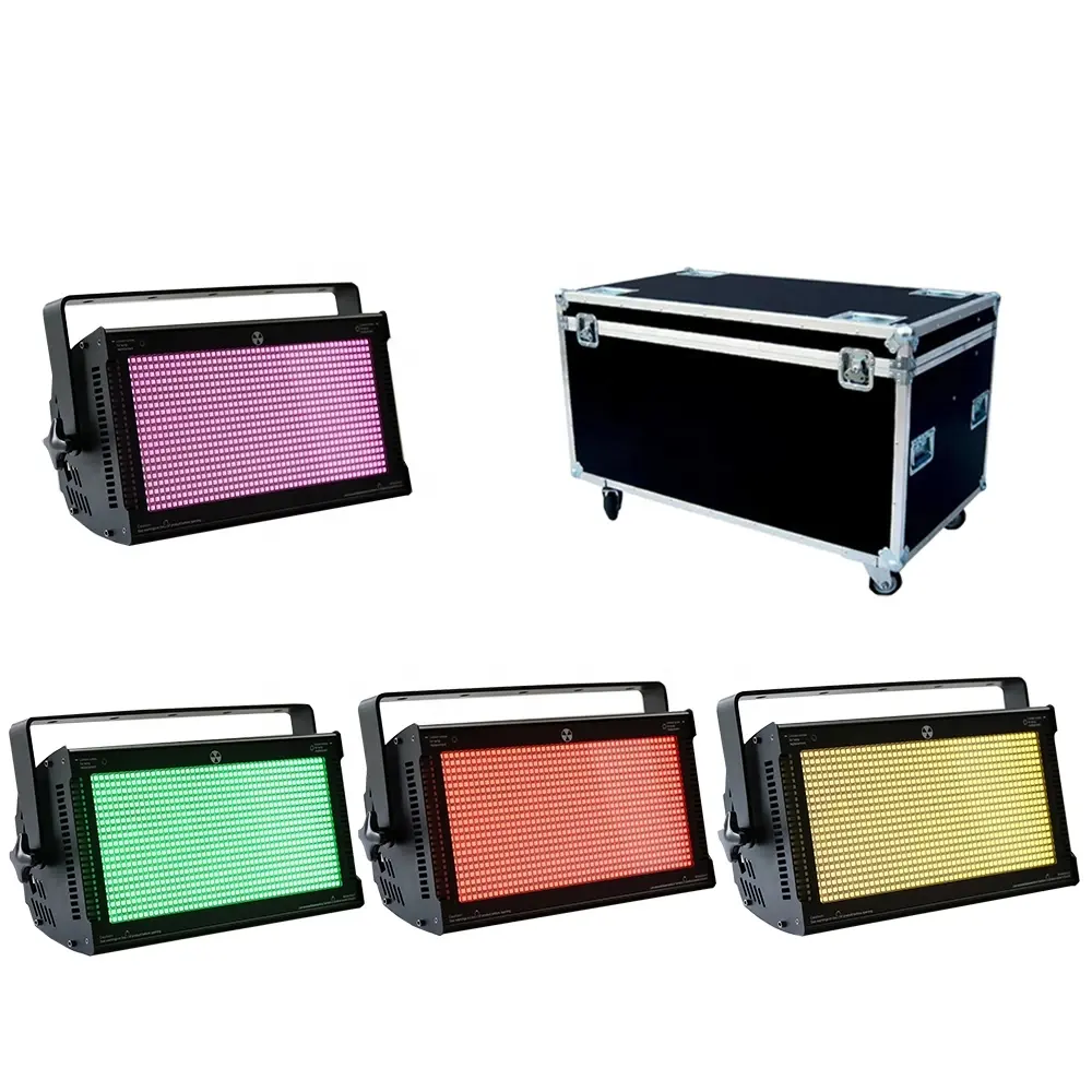 Lampu Disko LED 1000W, Cahaya Flash Bar DJ Putih Hangat, Lampu Pesta Efek Disko DMX 512, Lampu Par Strobo Biru