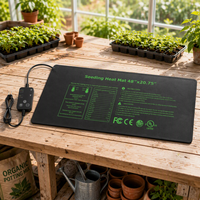 Tapis chauffant pour semis avec double écran LCD étanche, température réglable, pour serre et germination des graines