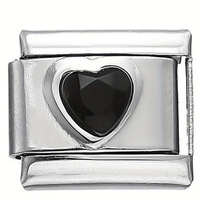 Bracelet Chaîne Modulaire Cœur Cristal Tendance pour Couple, en Acier Inoxydable, Design Classique avec Maillons Détachables