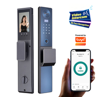 Serrure de porte intelligente résistante aux intempéries IP68, résistante au gel, au soleil et à la poussière, reconnaissance faciale 3D, empreinte digitale, pour porte extérieure de jardin et de cour