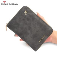 Nouvelle Housse de Passeport Personnalisée Multicolore en PU Épaissi, Portefeuille de Voyage Antivol avec Lecteur de Cartes Intégré, Cadeaux de Bienvenue