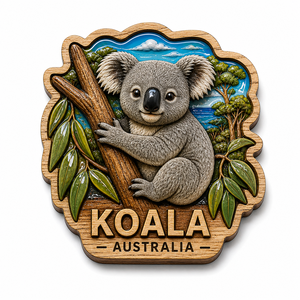 Imán de Madera para Refrigerador de Recuerdo de Australia, Diseño 3D de la Ópera de Sídney, Koala, Canguro, Adhesivo Magnético, Regalo de Viaje para Turistas - Product Image 1