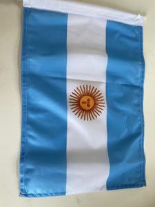 Bandera de Argentina de Poliéster Resistente, 12x18 Pulgadas, Azul Claro, Impresión Digital, Decoración para Automóvil, para Viajes Familiares y de Negocios, Uso Promocional - Product Image 2