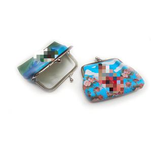 Baiyou Printed Coin <b>Purse</b> Blue Green Red Floral Metal Buckle Portable Women's <b>Small</b> Storage Bag - Product Image 3