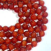 Perles d'agate rouge veinée de dragon craquelée en gros, 6 mm, 8 mm, 10 mm, 12 mm, 14 mm, lisses, rondes, naturelles, perles d'agate rouge veinée de dragon