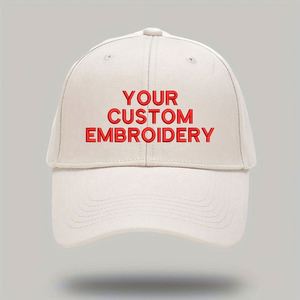 Casquette de baseball personnalisée avec texte, sportive, réglable, en coton, avec logo brodé, MOQ d'une pièce, tissu Dobby pour hommes et femmes - Product Image 4