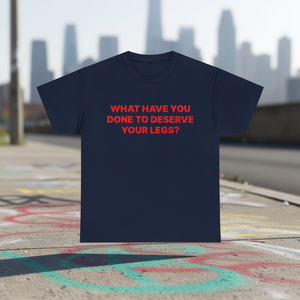 T-shirt divertente con meme, design ironico e sarcastico, maglietta 'Unhinged Cursed', abbigliamento promozionale - Product Image 3