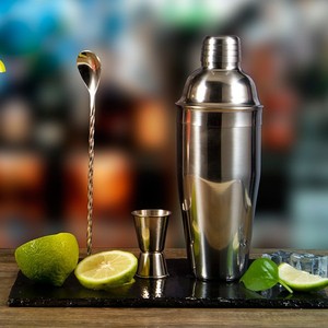 6 Piece Cocktail Shaker Set <b>Bar</b> <b>Tools</b> Stainless Steel Cocktail Shaker Set Bartender Kit <b>Bar</b> Accessories - Product Image 5