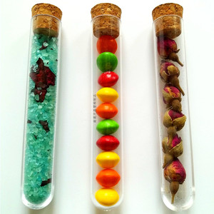 Tubos de ensayo Tianjing de 15 ml de plástico con tapones de corcho para sales de baño y infusiones de hierbas - Product Image 3