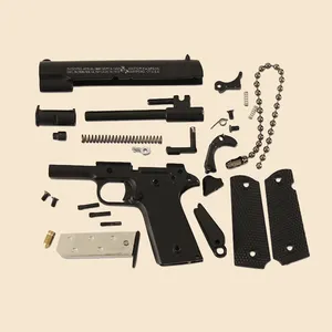 Súng Mini Keychain 1911 kim loại đồ chơi Hot Phong Cách 1:3 mô hình 75 Mét Mini Gun Keychain