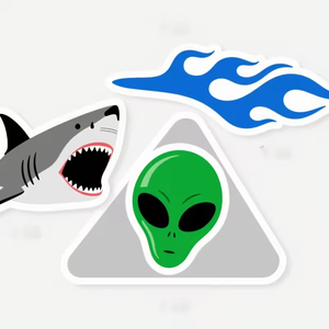 สติกเกอร์ไวนิล PVC ตัดตามรูปแบบ พร้อมโลโก้ส่วนตัว สำหรับโปรโมชั่น - Product Image 2