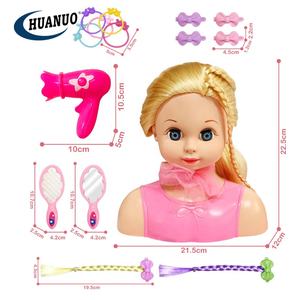 <span class=keywords><strong>Jouet</strong></span> de <span class=keywords><strong>coiffure</strong></span> de princesse, demi-corps de poupée, têtes de poupée pour enfants, ensemble de maquillage pour poupée - Product Image 5
