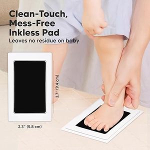 Kit per Impronte di Mani e Piedi di Neonati Senza Inchiostro, Pad Senza Sbavature per Ricordo di Neonati, Impronte di Naso e Zampe di Cani, Accessori per la Casa per Neomamme - Product Image 3