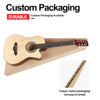 HEBIKUO 38C Factory Professional Wholesale 38 Inch Acoustic Guitar- 6-string Guitar for Beginner-popular Stringed Instruments