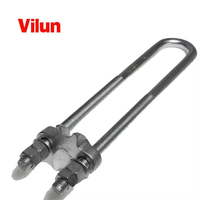 Pole Line Hardware Accessoires de câbles préformés Produits de lignes électriques formés hélicoïdaux Guy End Grip Set Tension Clamp