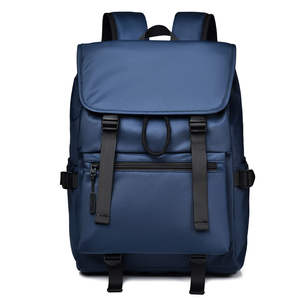 Custom Large Capacity Leisure Vitality <b>Backpack</b> With Bag Cover <b>Black</b> Gray Blue for Outdoor Travel Hiking and Laptop Use - Product Image 2