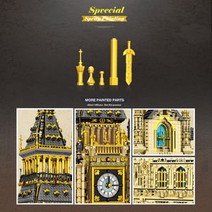 Reobrix 55012 MOC el Reino Unido Big Ben Torre del Reloj DIY modelo <span class=keywords><strong>de</strong></span> montaje juguetes <span class=keywords><strong>de</strong></span> construcción bloques <span class=keywords><strong>de</strong></span> construcción juegos <span class=keywords><strong>de</strong></span> ladrillos - Product Image 5