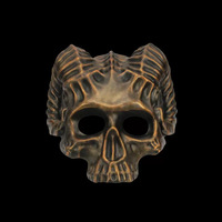 Masque décoratif en résine pour Halloween, style jeu, pour Mascarade, Jour des Morts, accessoire de costume et cosplay