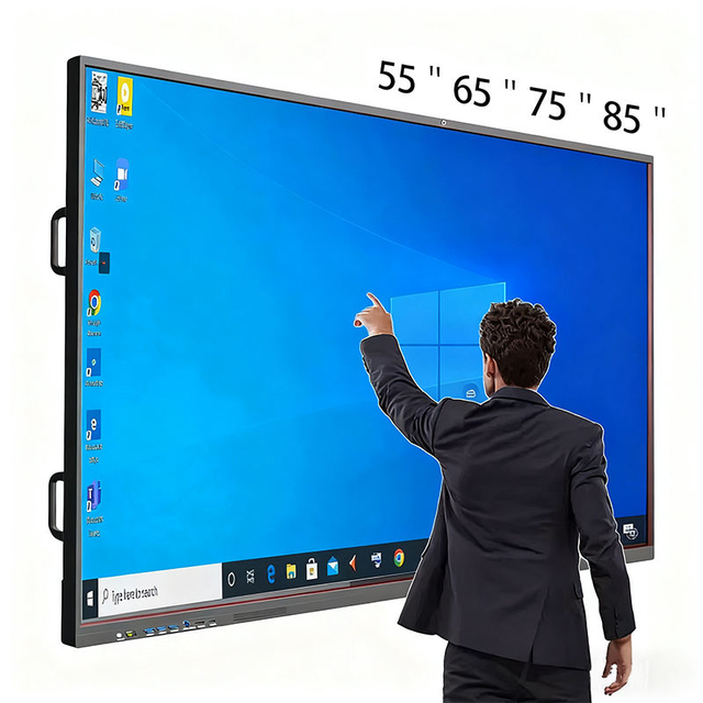 85/86 Inch Commercial Grade Interactive Board UHD 20-Point Touch Electronic Whiteboard LCD Interactive Flat Panel for Schools