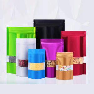 הסיטונאי מלאי מותאם אישית גודל מחסום גבוה פלסטיק מילאר שקית רוכסן עם חלון ברור - Product Image 1