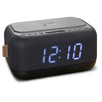 LED Digitaler Wecker FM Radio USB Bluetooth Lautsprecher Wireless Fast Wireless Ladestation Radios