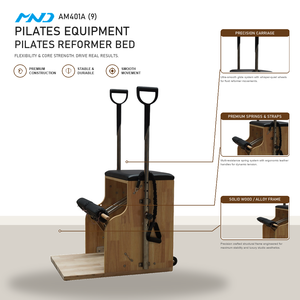 Silla de Pilates de Madera de Caucho MND Fitness, Equipo de Gimnasio para Entrenamiento Funcional, para Clínicas de Rehabilitación, Comprador en <span class=keywords><strong>Lisboa</strong></span> - Product Image 1