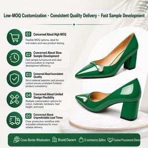 Produzione di <span class=keywords><strong>Scarpe</strong></span> con Tacco in 100% Vera Pelle Taglie Forti da <span class=keywords><strong>Donna</strong></span> <span class=keywords><strong>Scarpe</strong></span> con Tacco Alto all'Ingrosso - Product Image 3