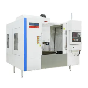 Centro de mecanizado CNC pequeño, fresadora CNC Vertical de 3 ejes, Centro de roscado de perforación, para Metal Vmc640