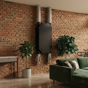 Sistema de Ventilación con Recuperación de Calor (HRV) BSK Ventilation NOTUS Slim de Bajo Ruido, Flujo de Aire de 400m/h, 230V, R-410A, Ahorro de Energía - Product Image 1
