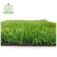 Gazon artificiel paysager à 3 tons, gazon synthétique d'apparence naturelle pour jardin, aménagement paysager extérieur