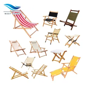 Sedia pieghevole in legno di Rattan spiaggia Chaise Pliante in legno bambini campeggio tavolo e sedie da esterno sedia da campeggio in bambù pieghevole all'aperto