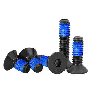 Tornillo <span class=keywords><strong>Allen</strong></span> de Cabeza Plana con Rosca Autoblocante 4-40 6-32 8-32 10-24 1/4-20 M3-M8, Cabeza Avellanada, Acero Negro de Alta Calidad - Product Image 4