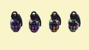 De aleación de aluminio de la válvula del neumático de la rueda del coche tapas polvo cubre con <span class=keywords><strong>Granada</strong></span> tipo - Product Image 4