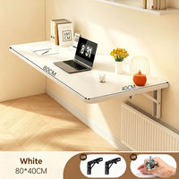 Bureau mural pliable, table d'étude suspendue et pliable, gain de place pour la maison, la chambre et le salon