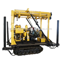 Portable 12Bar 18T 200m Diesel Engine Core Drilling Rig Crawler Monted Water Well avec pompe et moteur