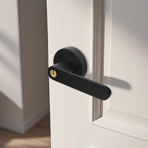Smart Tuya Fingerprint Lever Handle <b>Lock</b> with App Control Keyless Entry <b>Digital</b> Door <b>Lock</b> for Wooden Door Hotel Office - Product Image 6